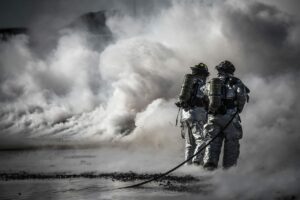 firefighters, training, live